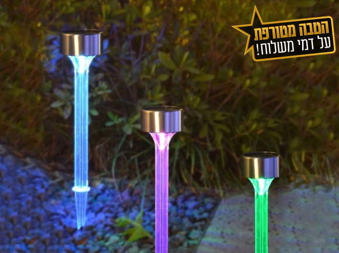 תאורה סולארית לגינה – תנו לשמש לעבוד בשבילכם !